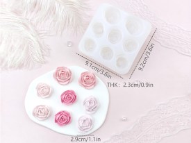 Molde silicona 8 rosas flores 29M12 (1)